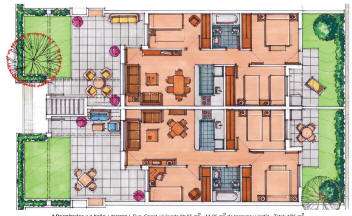 Apartamentos, 3 dormitorios, 1 baño - Planta vivienda (planta baja)